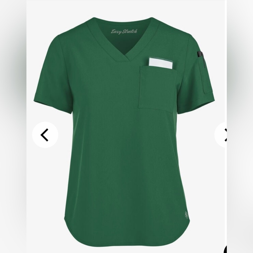 Women hunter green scrub top!